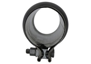 Ford Ranger Performance Exhaust - Ford Racing - Exhaust Tip, 4 in., Double-Wall, 304 Stainless Steel - Black Chrome - `19-`23